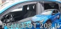 Priekiniai ir galiniai langų deflektoriai Peugeot 208 II (2019→)