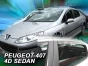 Priekiniai ir galiniai deflektoriai Peugeot 407 Sedan (2004-2010)