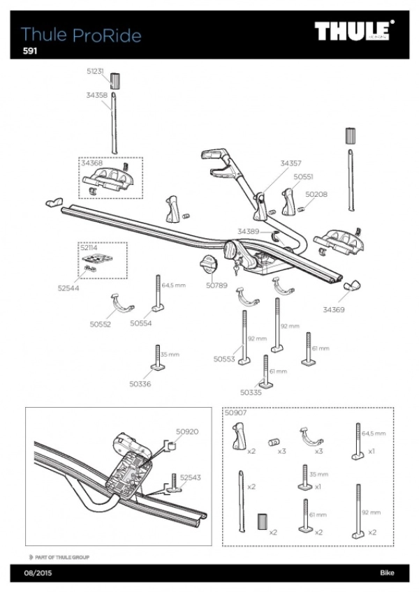 Thule proride 591 kaina hot sale