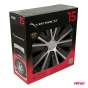 Ratų gaubtai (kalpokai) 4 vnt. Rapide black & silver R15
