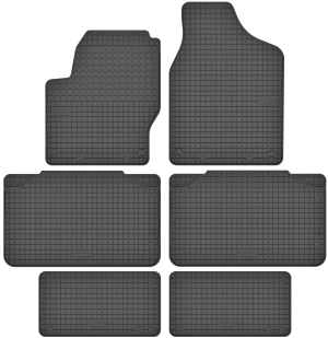 Priekiniai ir galiniai kilimėliai Volkswagen Sharan I 7 seats (1995-2010)