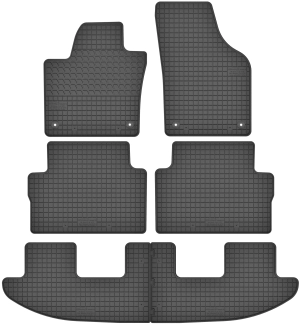 Priekiniai ir galiniai kilimėliai Volkswagen Sharan II 7 seats (2010→)