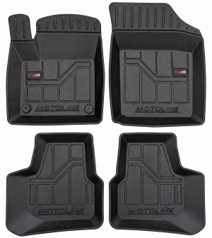 3D Priekiniai ir galiniai kilimėliai Seat Mii (2012→) Guminiai