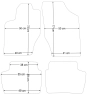 Platinum tekstiliniai kilimėliai Citroen C4 I (2004-2010)