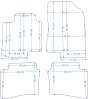 Silver tekstiliniai kilimėliai Hyundai i20 II (2014-2019)