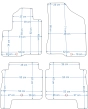 Platinum tekstiliniai kilimėliai Hyundai Santa Fe II (2006-2010)