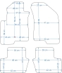 Platinum tekstiliniai kilimėliai Jeep Compass I (2007-2017)