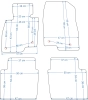 Platinum tekstiliniai kilimėliai Mazda 6 III (2012→)