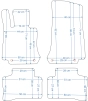 Platinum tekstiliniai kilimėliai Mercedes GLC Class X253 (2015-2022)