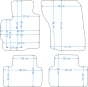 Platinum tekstiliniai kilimėliai Mitsubishi ASX I (2010-2023)