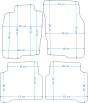 Platinum tekstiliniai kilimėliai Mitsubishi Galant VIII (1996-2003)