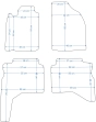 Platinum tekstiliniai kilimėliai Mitsubishi Pajero Sport I (1996-2008)