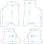 Platinum tekstiliniai kilimėliai Seat Arosa (1996-2005)