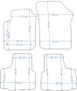 Platinum tekstiliniai kilimėliai Seat Mii (2012→)