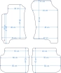 Platinum tekstiliniai kilimėliai Subaru Forester I (1997-2002)
