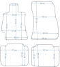Silver tekstiliniai kilimėliai Subaru Legacy V (2009-2014)