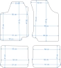 Platinum tekstiliniai kilimėliai Volkswagen Vento (1992-1998)