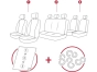 Comfort Line užvalkalai Mitsubishi Outlander III 7 Seats (2015-2020)